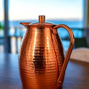 pure copper water jug in modern home