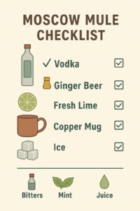 moscow mule checklist
